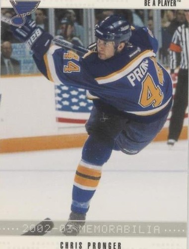 2002-03 In the Game Be A Player Memorabilia - Chris Pronger #72