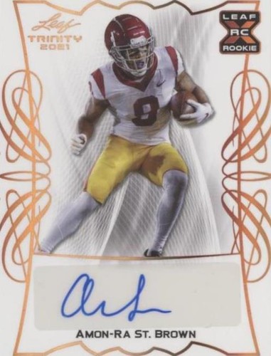 2021 Leaf Trinity Amon-Ra St. Brown #BA-ARS