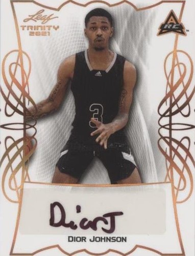 2021-22 Leaf Memories - Dior Johnson #BA-DJ1