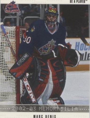 2002-03 In the Game Be A Player Memorabilia - Marc Denis #19