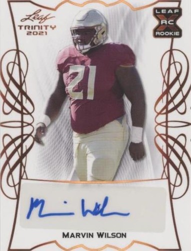 2021 Leaf Trinity Marvin Wilson #BA-MW1