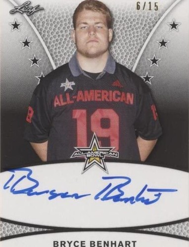 2019 Leaf Metal U.S. Army All-American Bowl Bryce Benhart #TA-BB1