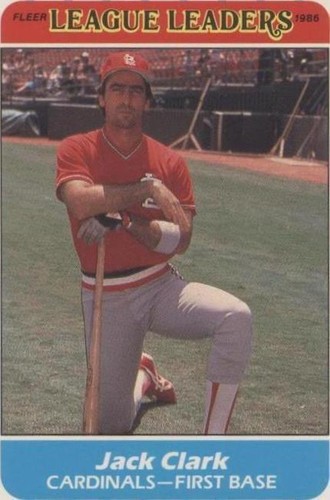 1986 Fleer Major League Leaders - Jack Clark #6