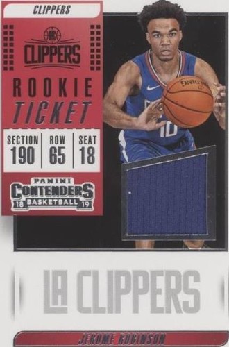2018-19 Panini Contenders - Jerome Robinson #RT-JRB