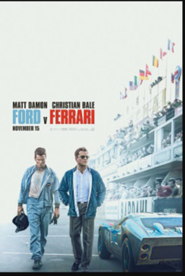FORD V FERRARI Double Sided Original Movie Poster 27×40 ADV  Good Condition