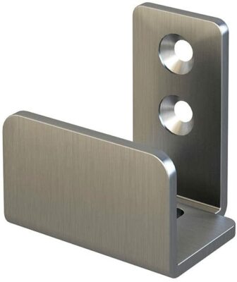 Stainless Steel Floor Guide Wall Mount Sliding Barn Door Hardware 1-3/8''W 1-1/4''
