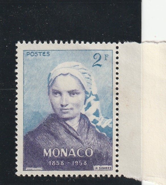 L5216 Monaco Timbre NÂ° Y&T 493 De 1958 