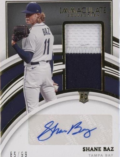 2022 Panini Immaculate Collection - Shane Baz #136