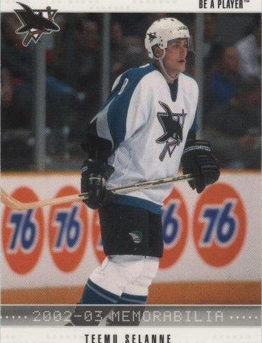 2002-03 In the Game Be A Player Memorabilia - Teemu Selanne #162