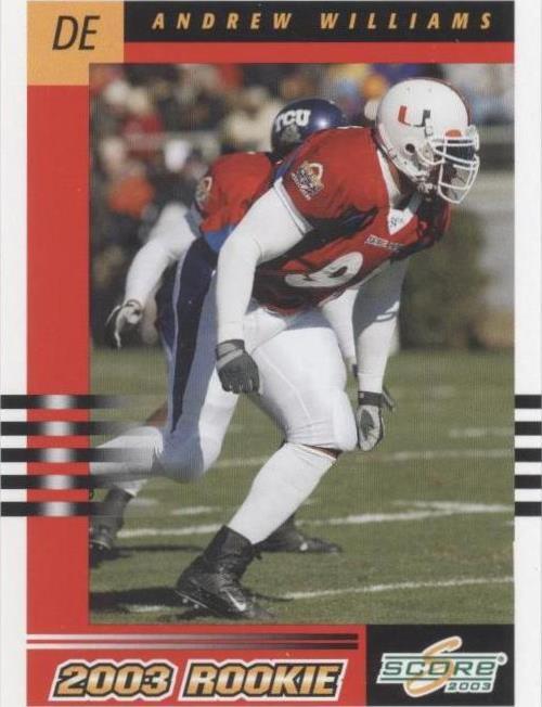 2003 Score Andrew Williams #314