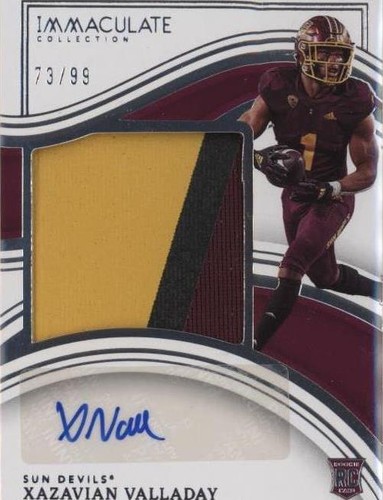 2023 Panini Immaculate Collection Collegiate Xazavian Valladay #37