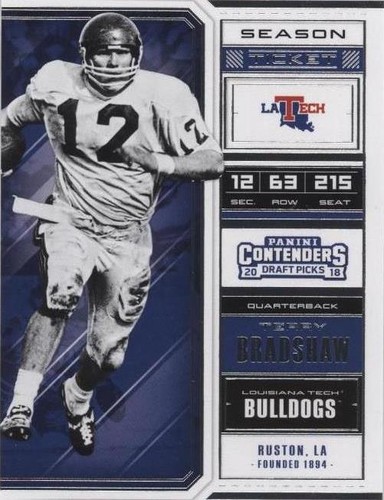 2018 Panini Contenders Draft Picks Terry Bradshaw #91