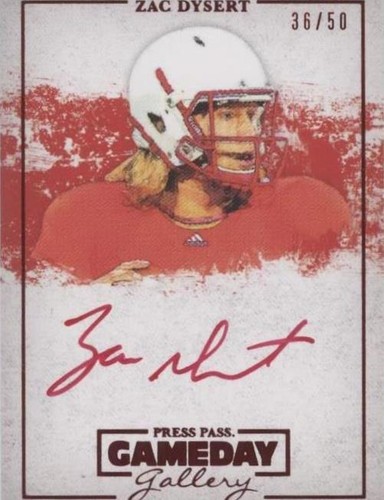 2013 Press Pass Zac Dysert #GG-ZD