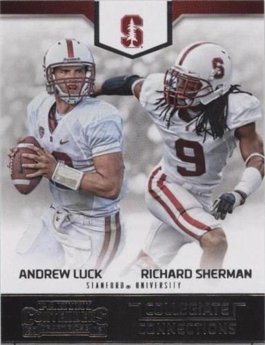 2016 Panini Contenders Draft Picks Andrew Luck Richard Sherman #19