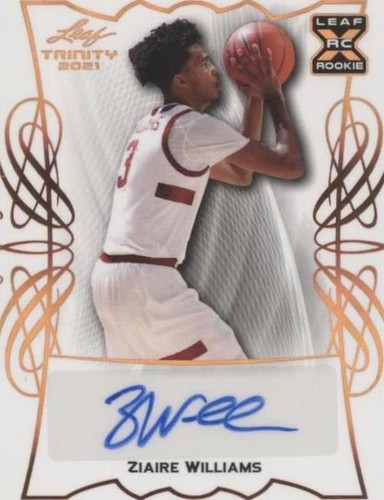 2021-22 Leaf Memories - Ziaire Williams #BA-ZW1