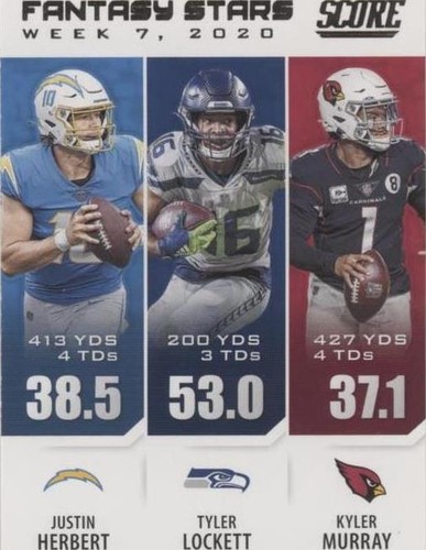 2021 Score Justin Herbert Kyler Murray Tyler Lockett #FS7