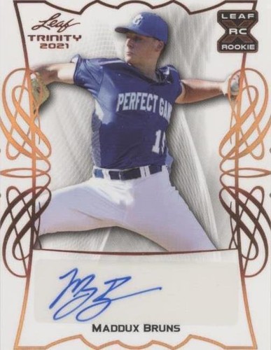 2021 Leaf Trinity - Maddux Bruns #BA-MB1