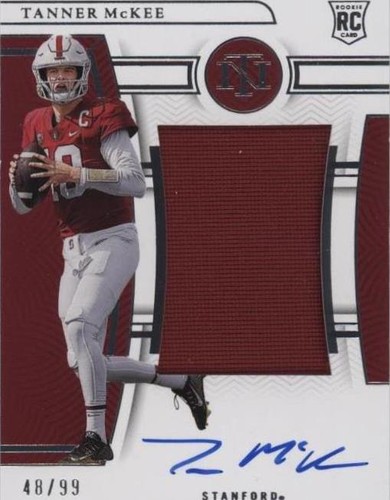2023 Panini National Treasures Collegiate Tanner McKee #CMS-TAM