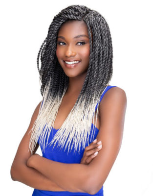 JANET COLLECTION SYNTHETIC CROCHET BRAIDING HAIR - 4X EZ SENEGALESE BRAID 12''   