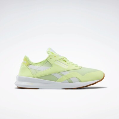 Reebok Women's Size 5.5M Classic Nylon SP Sneakers Neon Yellow White-Energy Glow