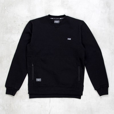 

Backyard Cartel Trip Crewneck Мужская черная спортивная толстовка Повседневный топ с круглым вырезом, Черный