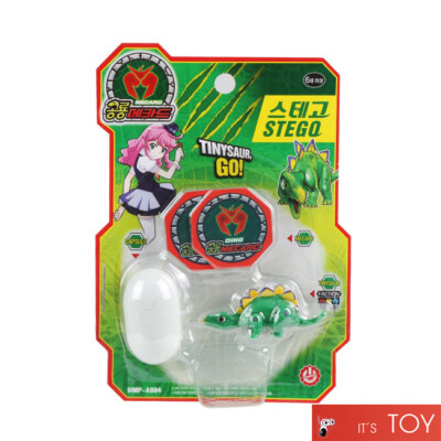 Dino Mecard Tinysaur STEGO Stegosaurus Dinosaur Transforming Robot Toy Figure