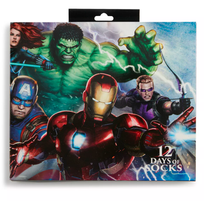 Mens Authentic Avengers 12 Days Of Christmas Collectible Gift Box