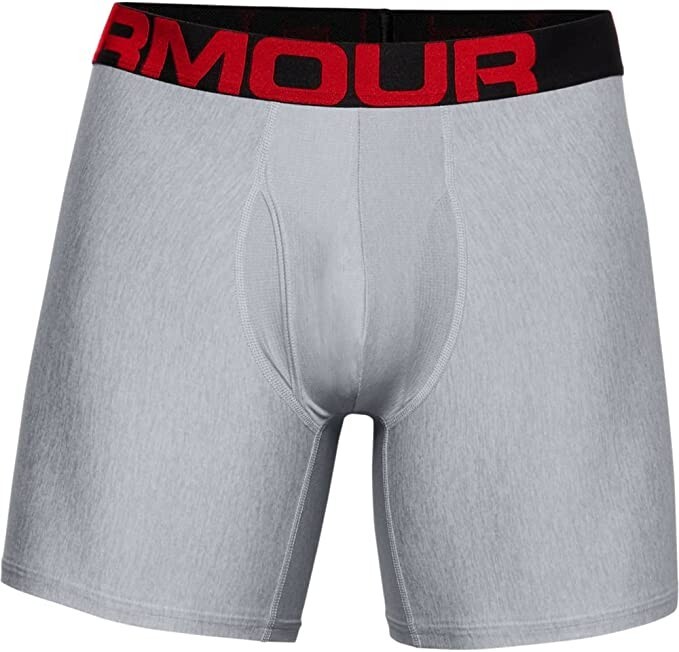 

Мужские кроссовки Under Armour  Tech 6 дюймов Boxerjock, комплект из 2 модификаций, серый светлый вереск, Under Armour 5XL