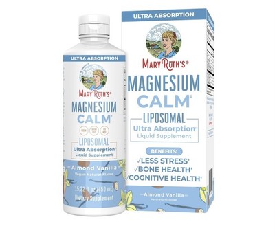 Mary Ruth s Magnesium Calm Supplement Liposomal Liquid Less Stress - 30 Servings