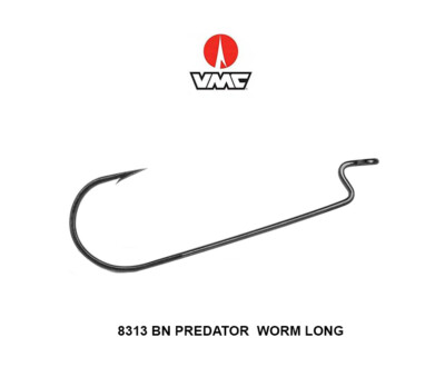 AMI VMC 8313 BN WORM LONG  HOOK SIZE 2/0  OFFSET SPINNING CONF 5 PZ