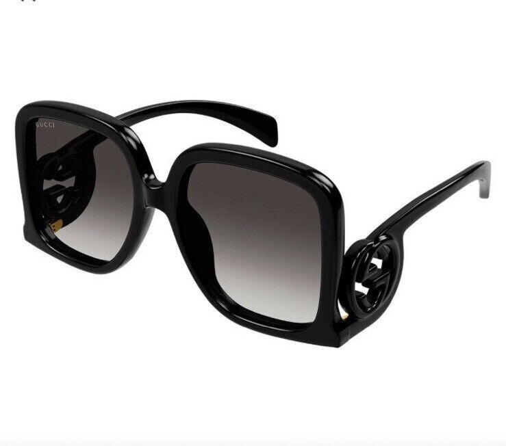 美品 GUCCI sunglasses vintage BLACK 付属品完備 Gucci Ladies Sunglasses Black Oversized GG 1326 S 001 58mm