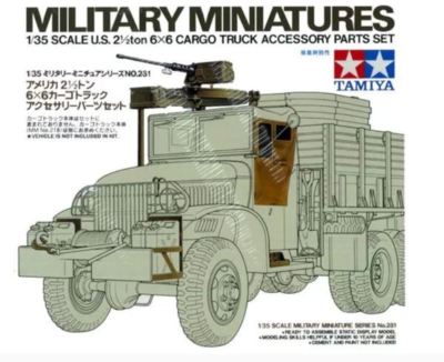 Tamiya 35231 U.S. 2-1/2 ton 6X6 Cargo Truck Accessory Set model kit 1/35