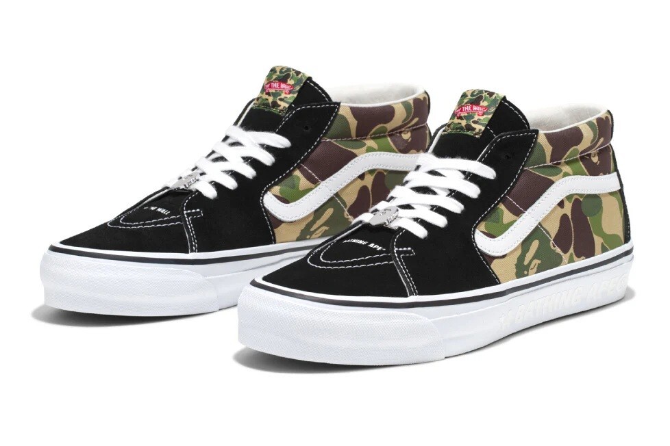 39672 BAPE x VANS LX SK8-MID US12 | eBay