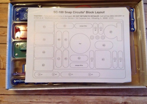 SNAP CIRCUITS JR BY ELENCO BUILD OVER 100 PROJECTS - COMPLETE!!