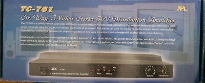 TEC 6 Way Pro Composite RCA S-Video Distribution Amplifier NEW