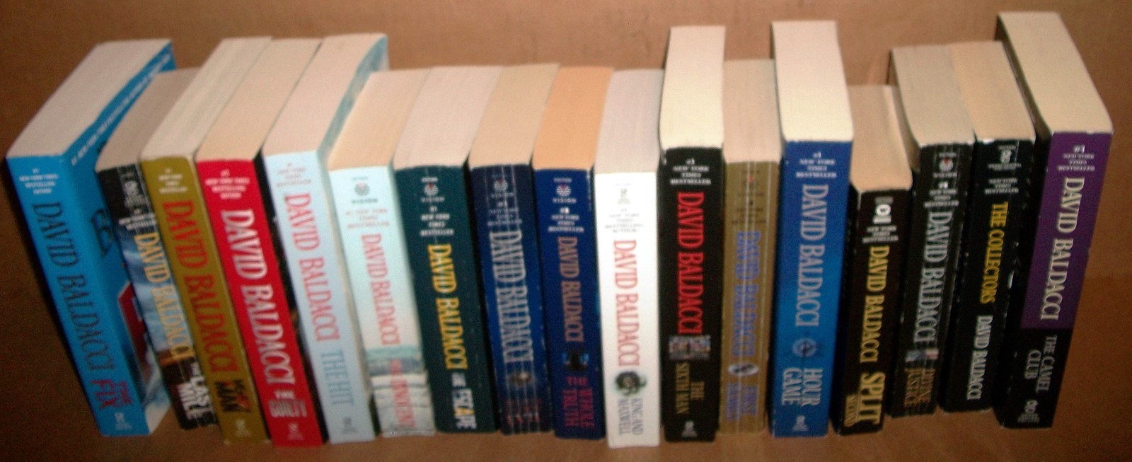 David Baldacci huge lot 17 paperbacks most 1st print Camel Club Will Robie PB VG