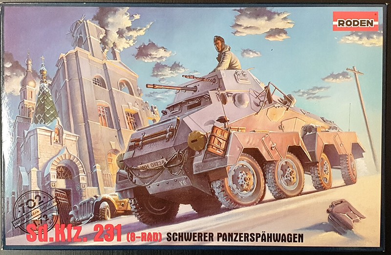 Rare Maquette Roden 1/72 Wh S. PanzerspÃ¤Hwagen Sd.Kfz 231 8 Rad RÃ©F 702 Wwii