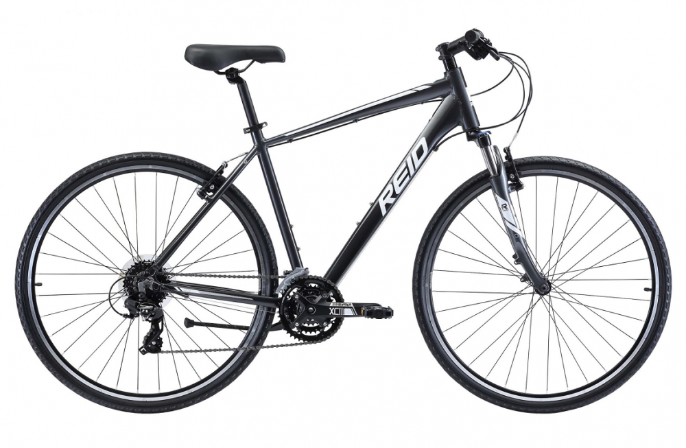 Reid City 2 (Charcoal/White) 54cm Large 700c Mens Commuter Bicycle