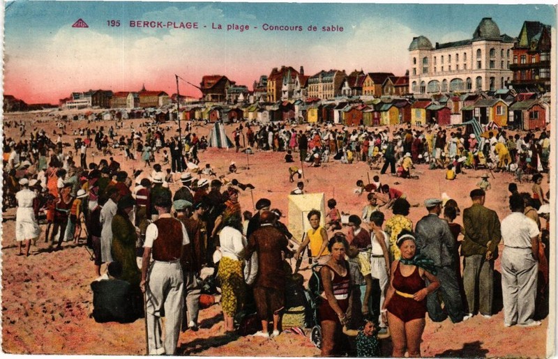 Cpa Berck-Plage - La Plage - Concours De Sable (163993)