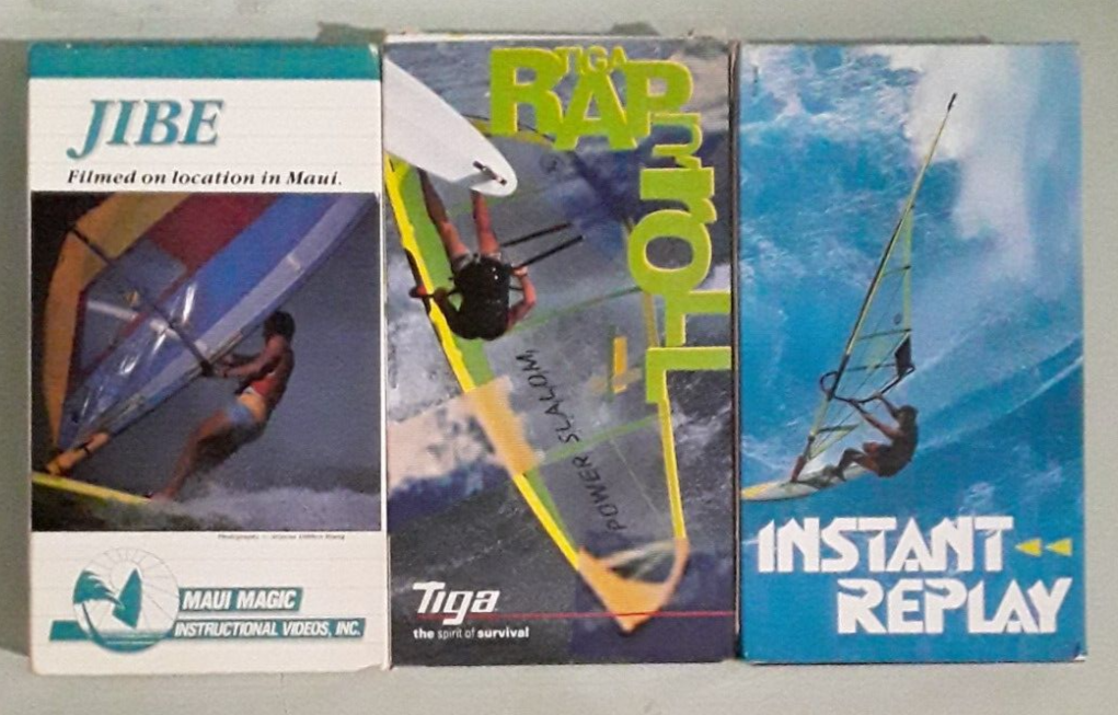 JIBE / INSTANT REPLAY / TIGA RAP N ROLL windsurfing VHS