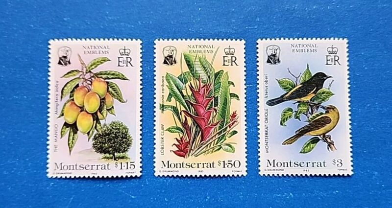 Montserrat Stamps, Scott 551-553 Complete Set MNH