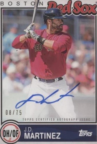 2020 Topps Brooklyn Collection - J.D. Martinez #BKA-JMA