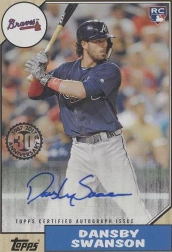 2017 Topps - Dansby Swanson #1987A-DSW