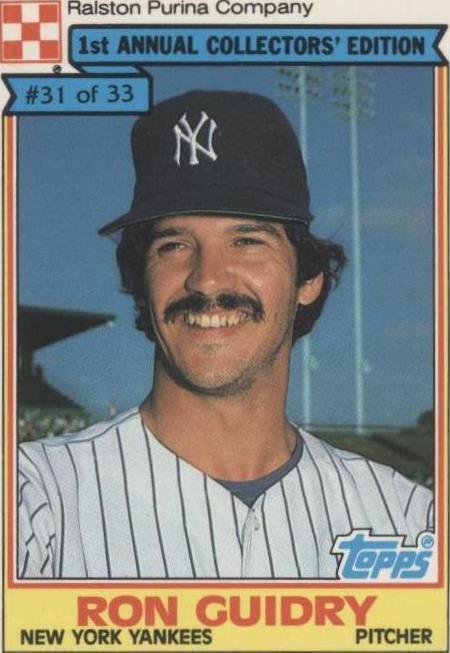 Topps Ralston Purina 1984 - Ron Guidry #31