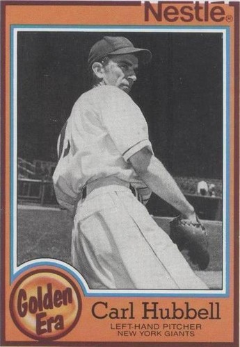 1987 Topps Nestlé All-Time Dream Team - Carl Hubbell #10