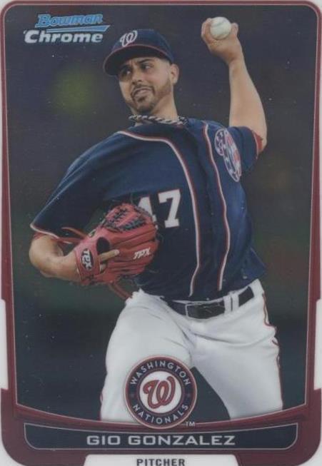 2012 Bowman Chrome - Gio Gonzalez #61