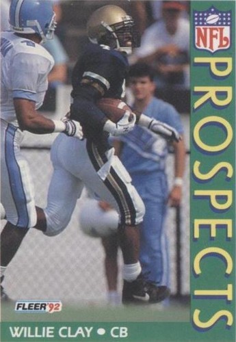 1992 Fleer Willie Clay #436