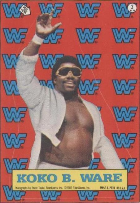 1987 Topps WWF - Koko B. Ware #3