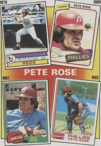1986 Topps - #6 Pete Rose error card double ink error | eBay