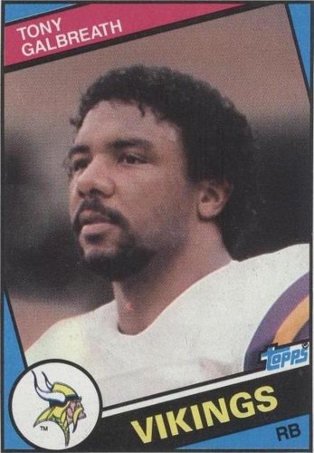 1984 Topps Tony Galbreath #292
